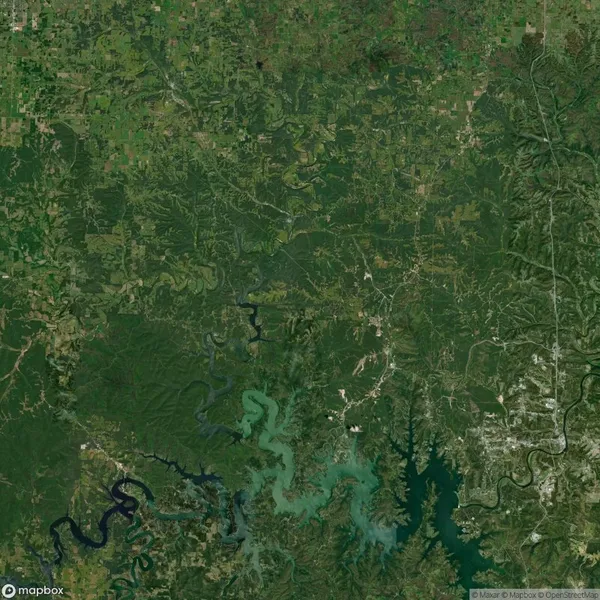 Aerial view of a green landscape featuring winding rivers and patches of forested areas, surrounded by farmland.